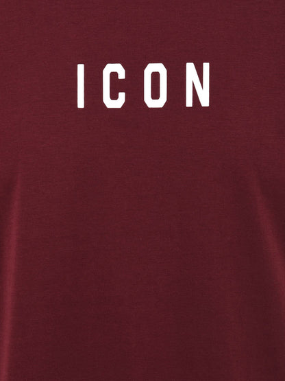 ICON T-shirt Donna Icuf2w6t002 Bordeaux