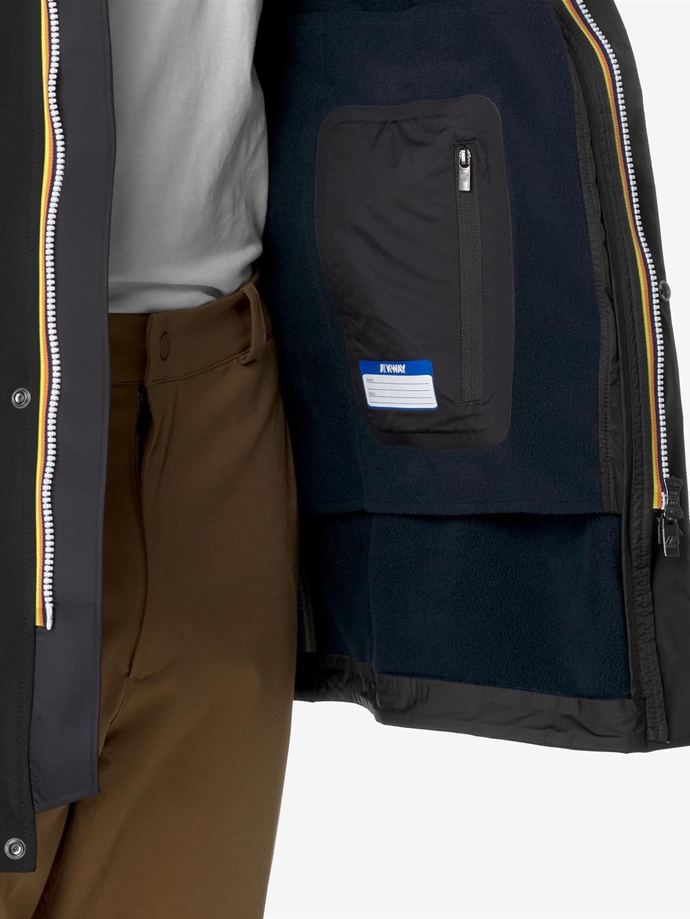 K-Way Giubbino Uomo K7126uw Nero/blu