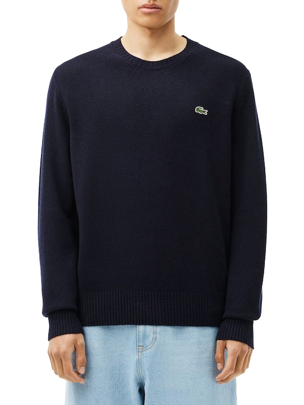 Lacoste Pullover Uomo Ah2916 Blu scuro