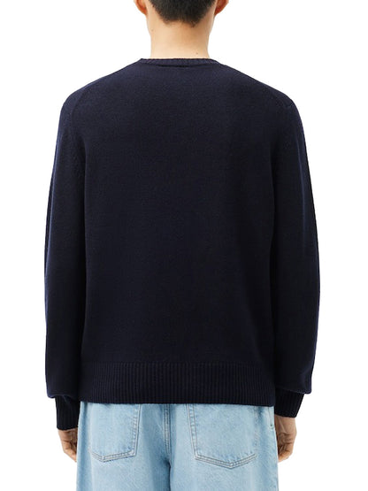 Lacoste Pullover Uomo Ah2916 Blu scuro