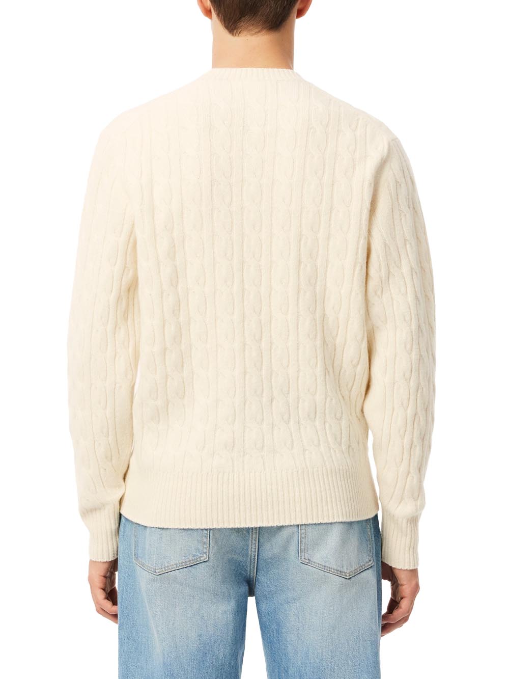 Lacoste Pullover Uomo Ah2924 Panna