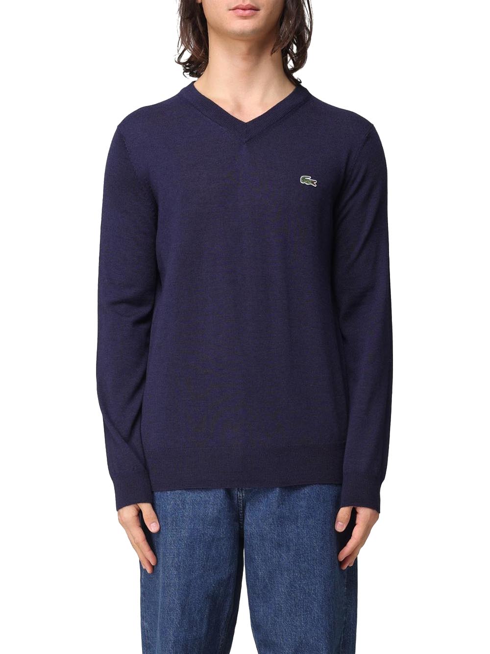 Lacoste Pullover Uomo Ah3221 Blu
