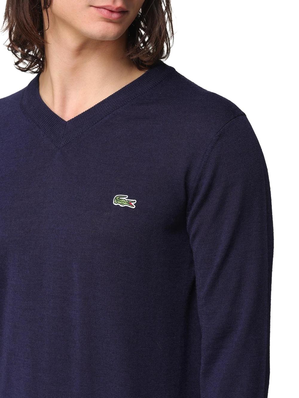 Lacoste Pullover Uomo Ah3221 Blu