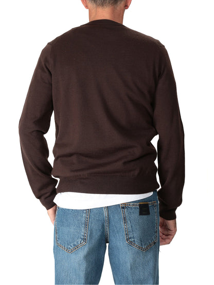 Lacoste Pullover Uomo Ah3225 Marrone