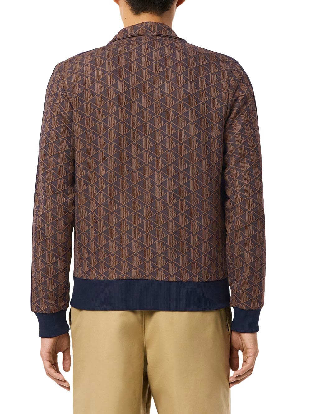 Lacoste Felpa Uomo Sh1368 Marrone