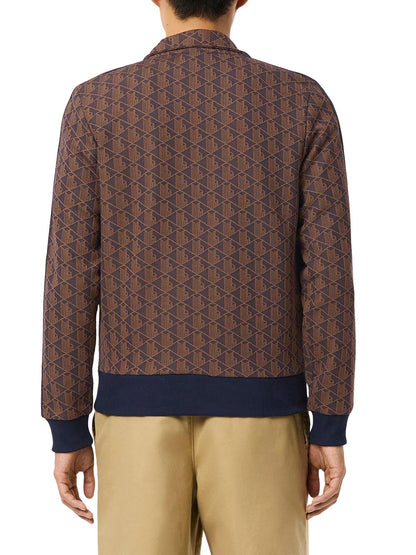 Lacoste Felpa Uomo Sh1368 Marrone
