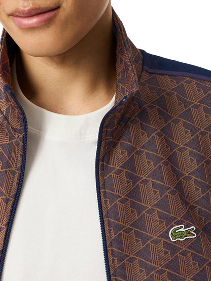 Lacoste Felpa Uomo Sh1368 Marrone