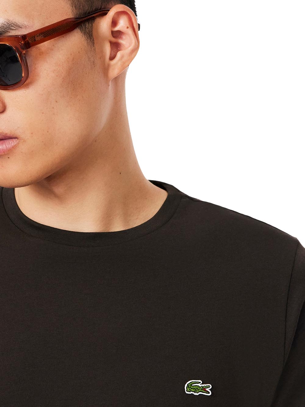 Lacoste T-shirt Uomo Th6709 Marrone