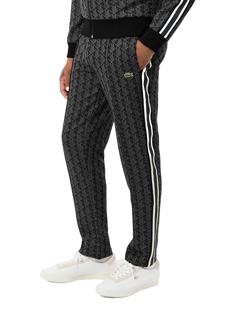 Lacoste Pantalone Uomo Xh1440 Nero/grigio