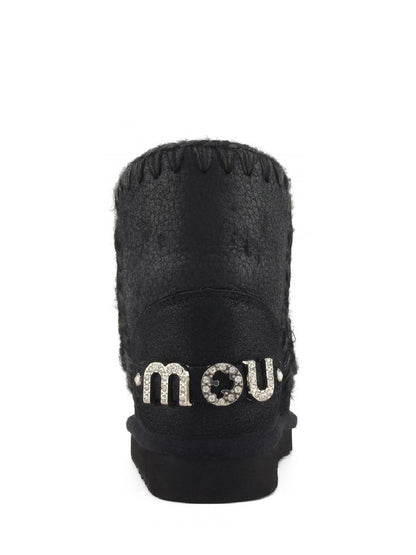 Eskimo 18 rhinestones logo Mou Stivaletti Boot Donna Mu.fw101036b Nero