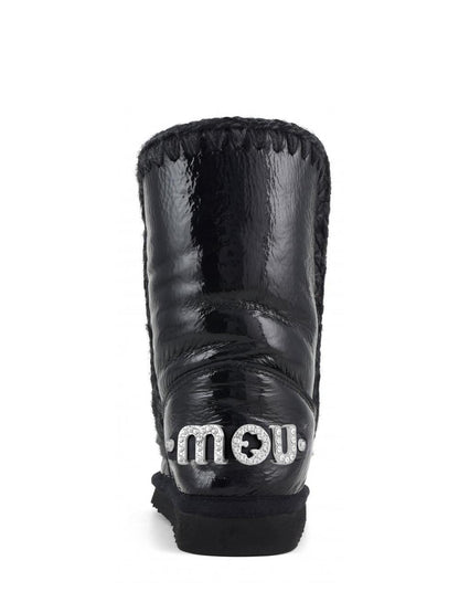 Eskimo 24 rhinestones logo Mou Stivaletti Boot Donna Mu.fw101037b Nero