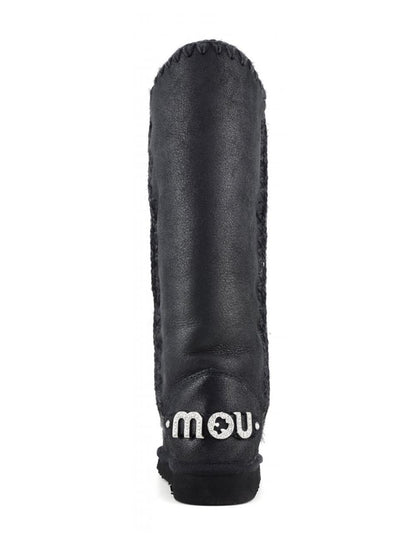 ESKIMO 40 RHINESTONES LOGO Mou Stivali Donna Mu.fw101052b Nero