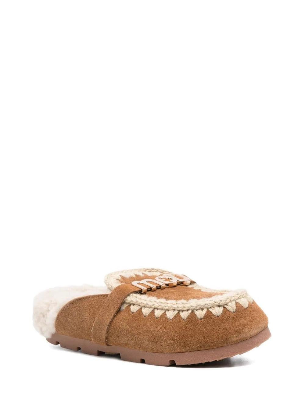 WINTER BIO SLIDE - LOGO Mou Ciabatta Donna Mu.fw431000a Cognac