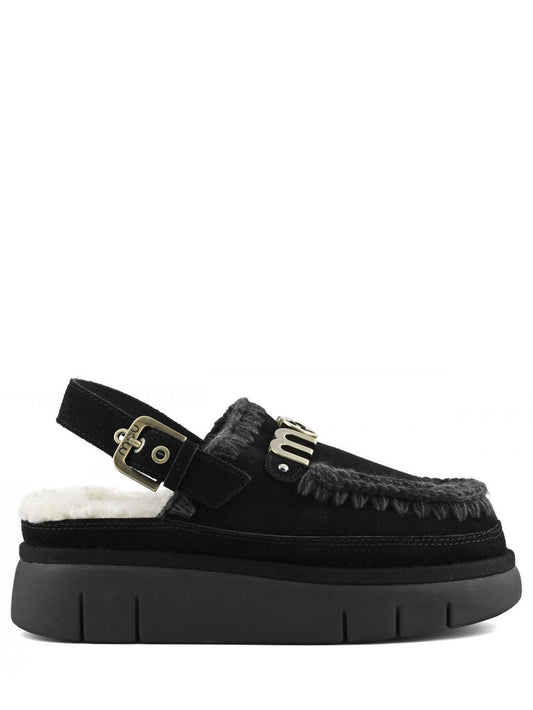 Bounce clog back strap - lette Mou Ciabatta Donna Mu.fw531026a Nero