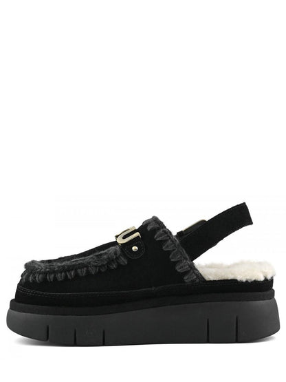 Bounce clog back strap - lette Mou Ciabatta Donna Mu.fw531026a Nero