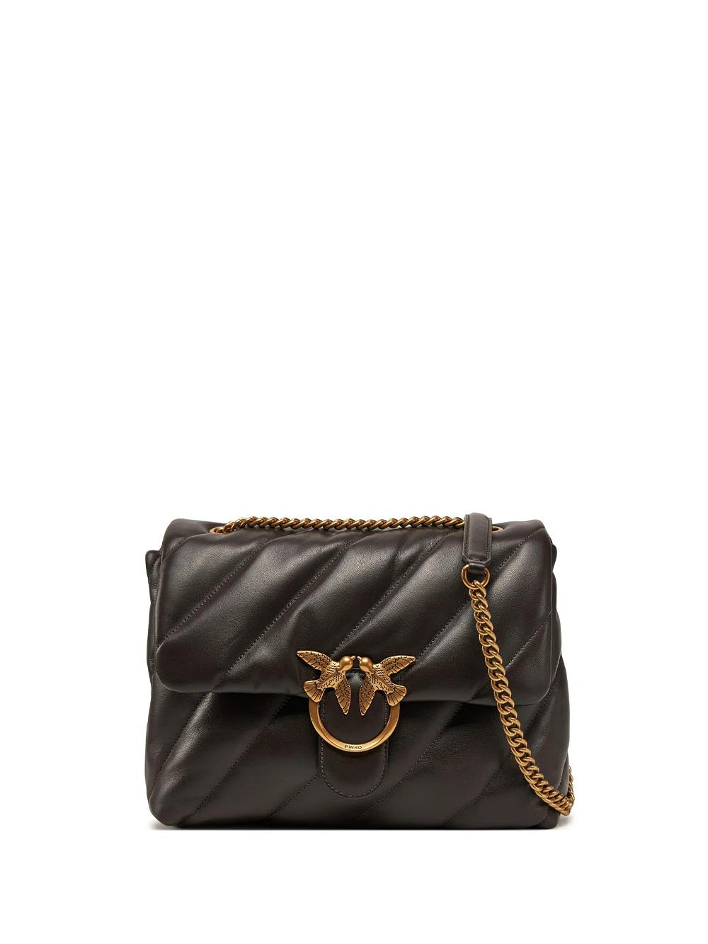 Pinko Borsa a Tracolla Donna 100037 A0f2 Marrone