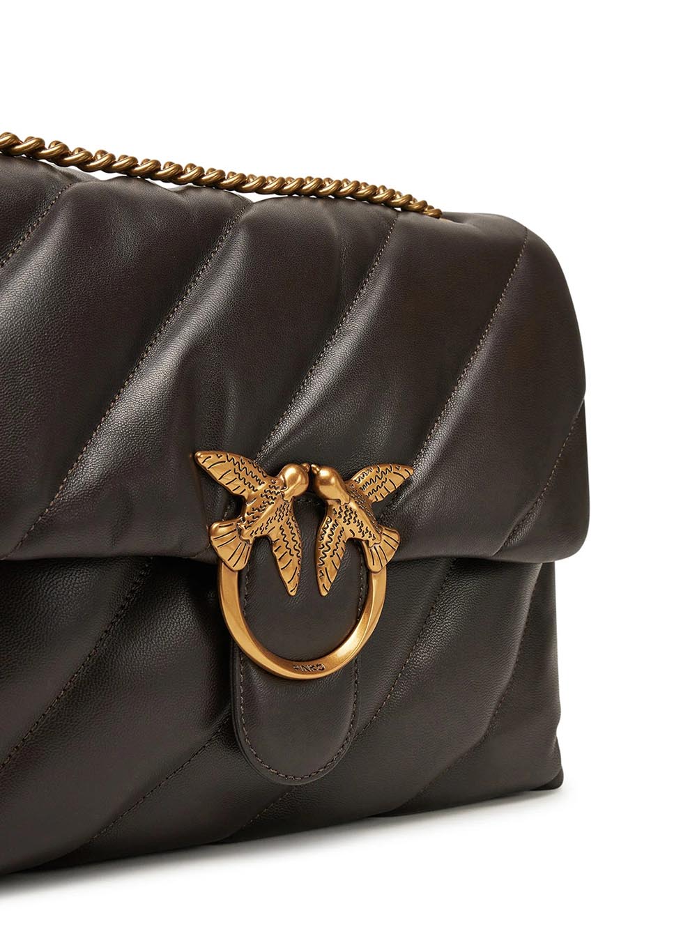 Pinko Borsa a Tracolla Donna 100037 A0f2 Marrone