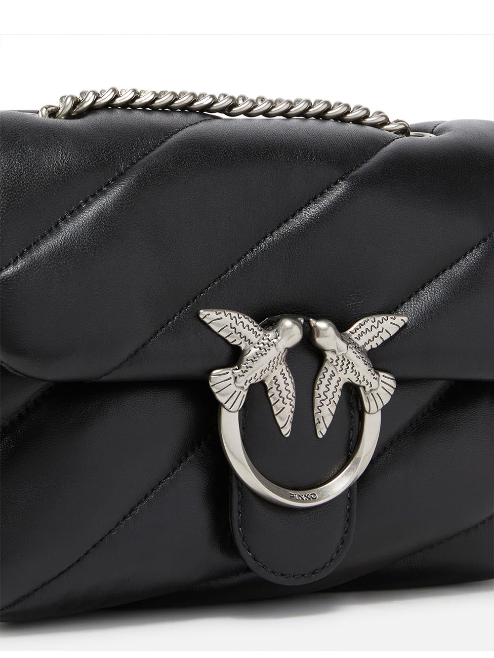 Pinko Tracolla Donna 100039 A0f2 Nero silver