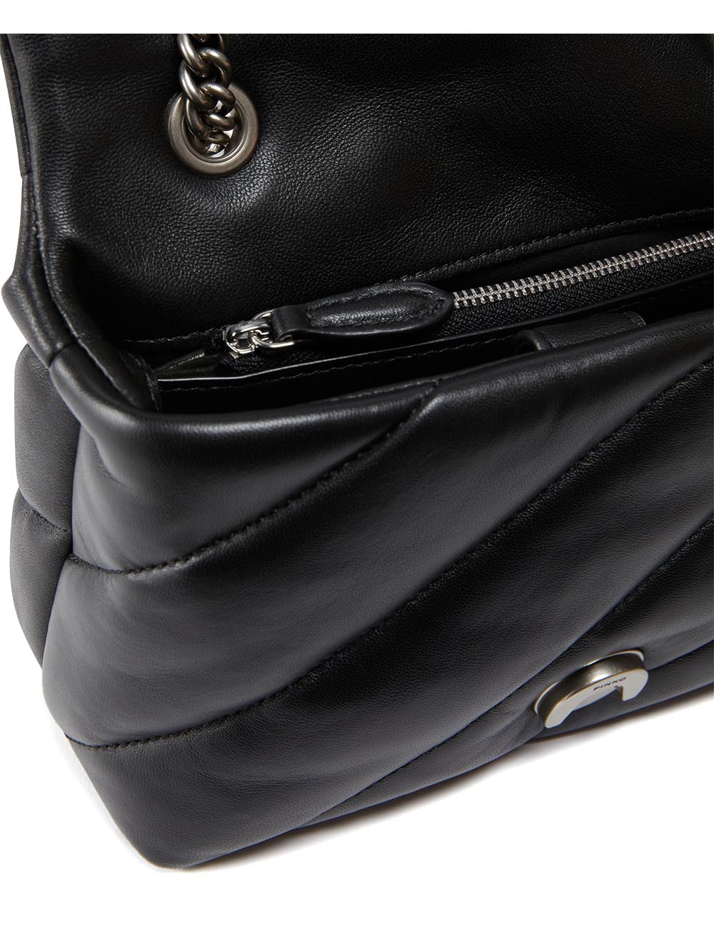 Pinko Tracolla Donna 100039 A0f2 Nero silver