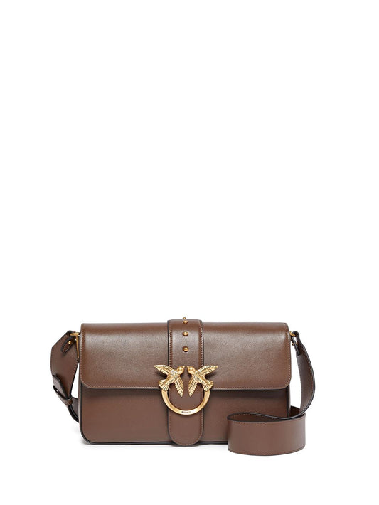 Pinko Borsa a Spalla Donna 104524 A0qo Marrone oro