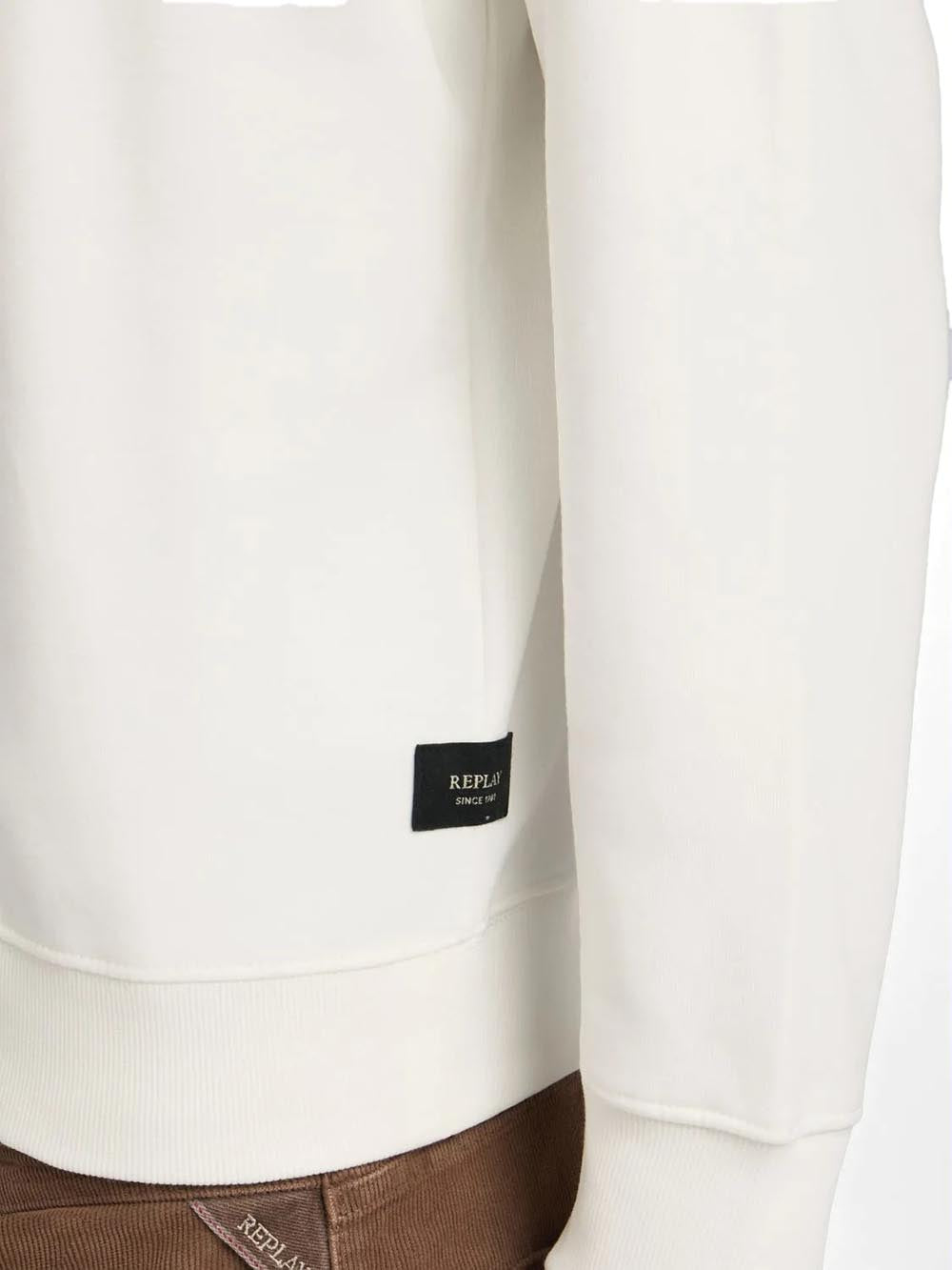 Replay Felpa Uomo M3102 .000.23832 Bianco