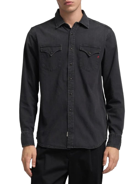 Replay Camicia Uomo M4860t.000.154 90b Nero