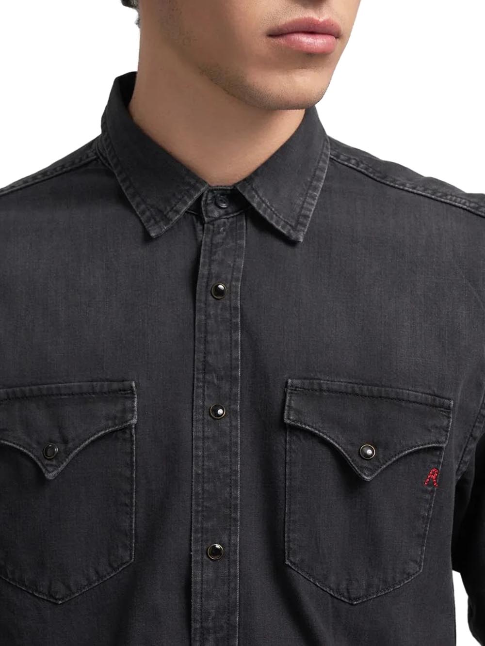 Replay Camicia Uomo M4860t.000.154 90b Nero