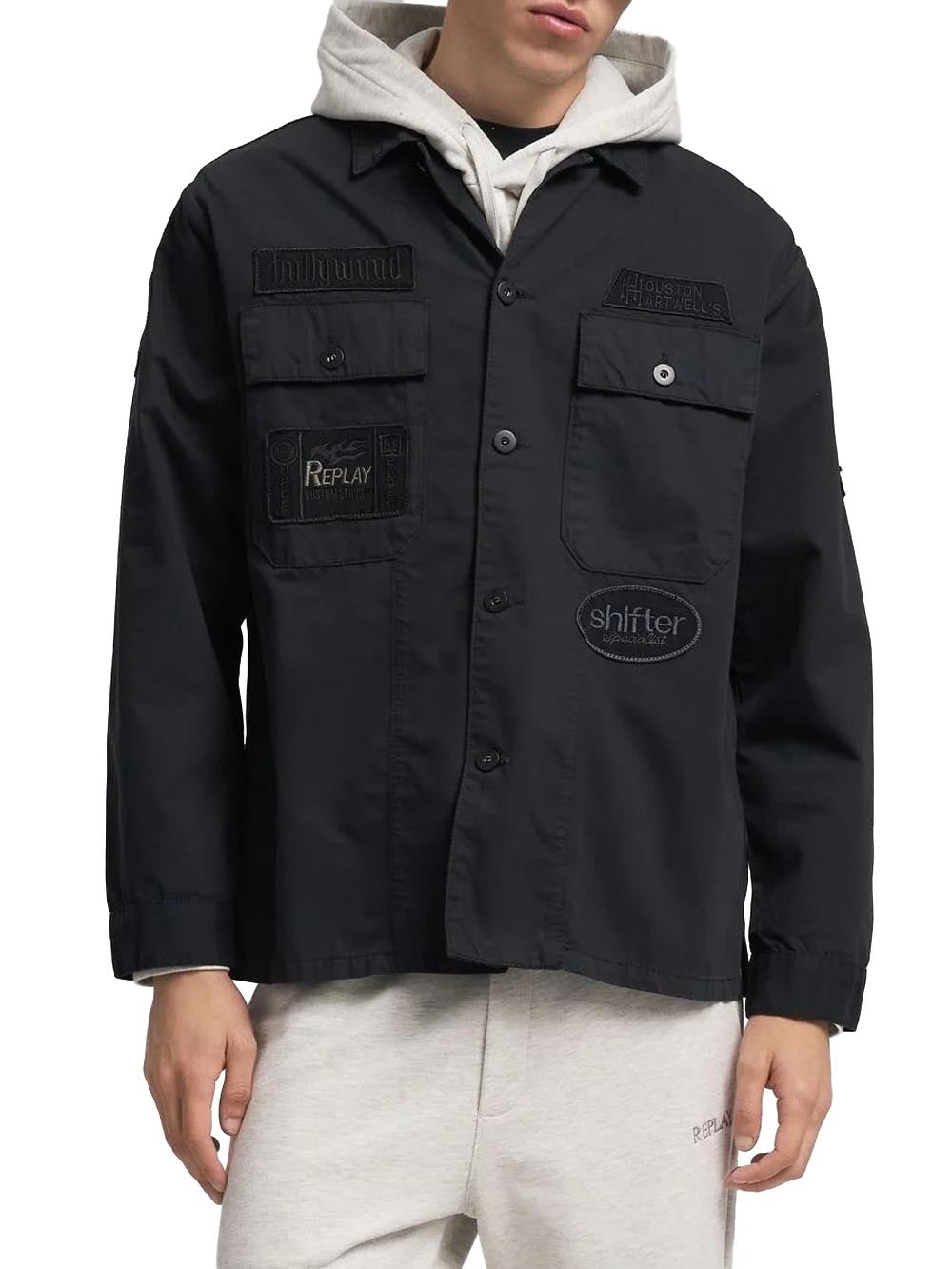 Replay Camicia Uomo M8445b.000.85172 Nero