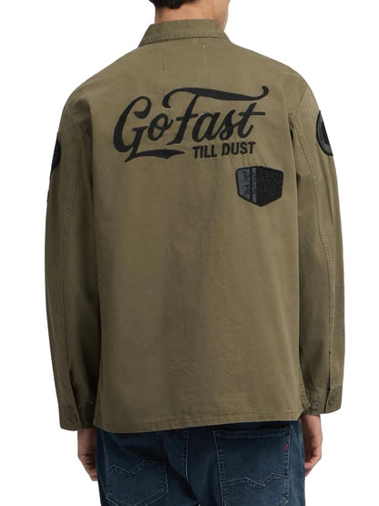 Replay Camicia Uomo M8445b.000.85172 Verde