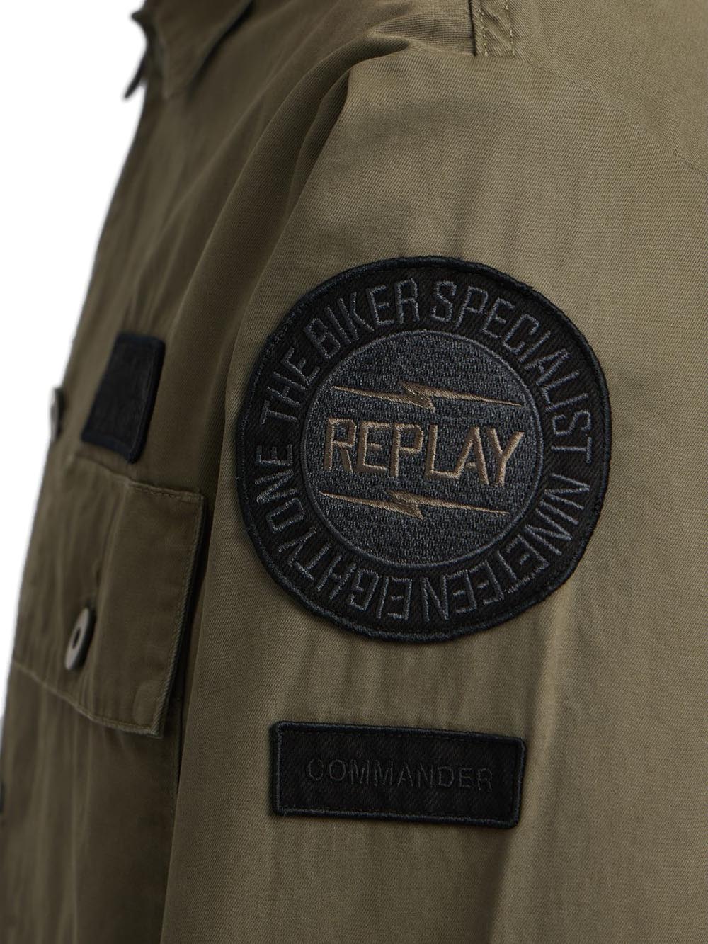 Replay Camicia Uomo M8445b.000.85172 Verde