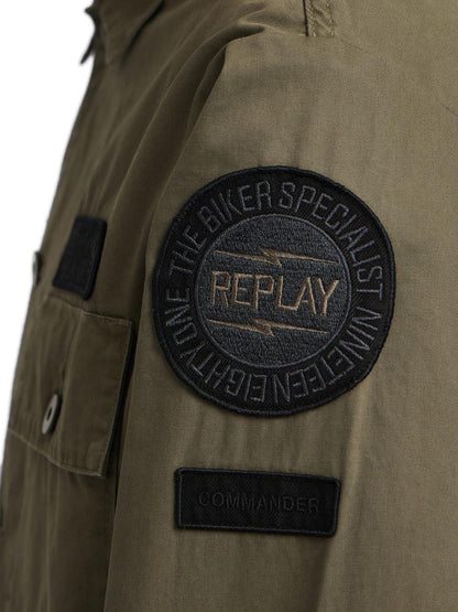 Replay Camicia Uomo M8445b.000.85172 Verde