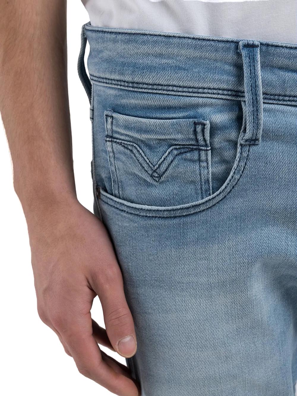 Replay Jeans Uomo M914y .000.261 C42 Chiaro