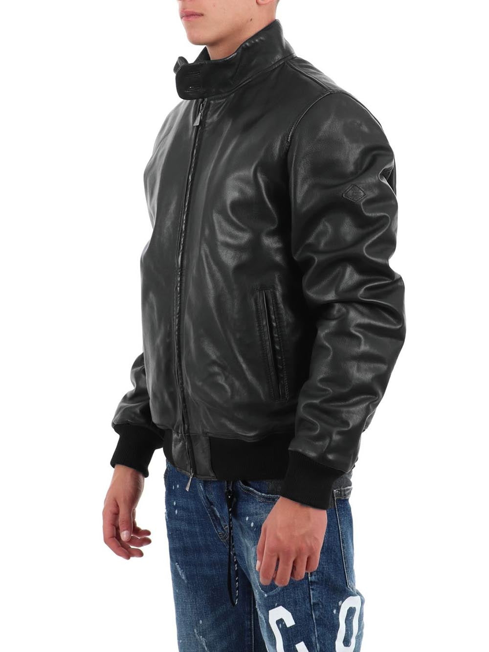 Roy Roger's Giubbino Uomo Barracuda Padded Man Rru800 Cb94 Nero