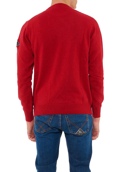 Roy Roger's Pullover Uomo Crew Neck Man Rru502 Cc53 Rosso
