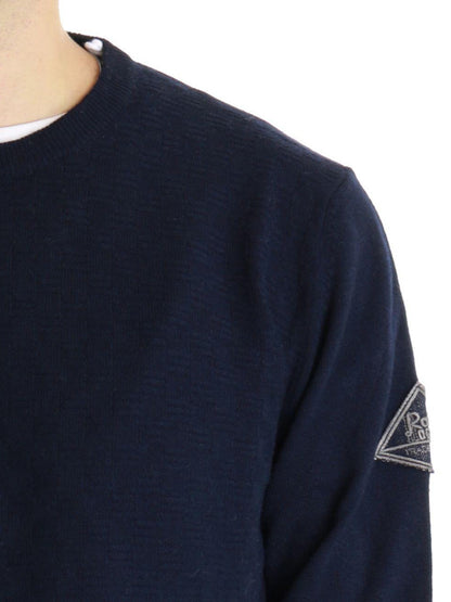 Roy Roger's Pullover Uomo Crew Neck Man Rru502 Cn05 Blu