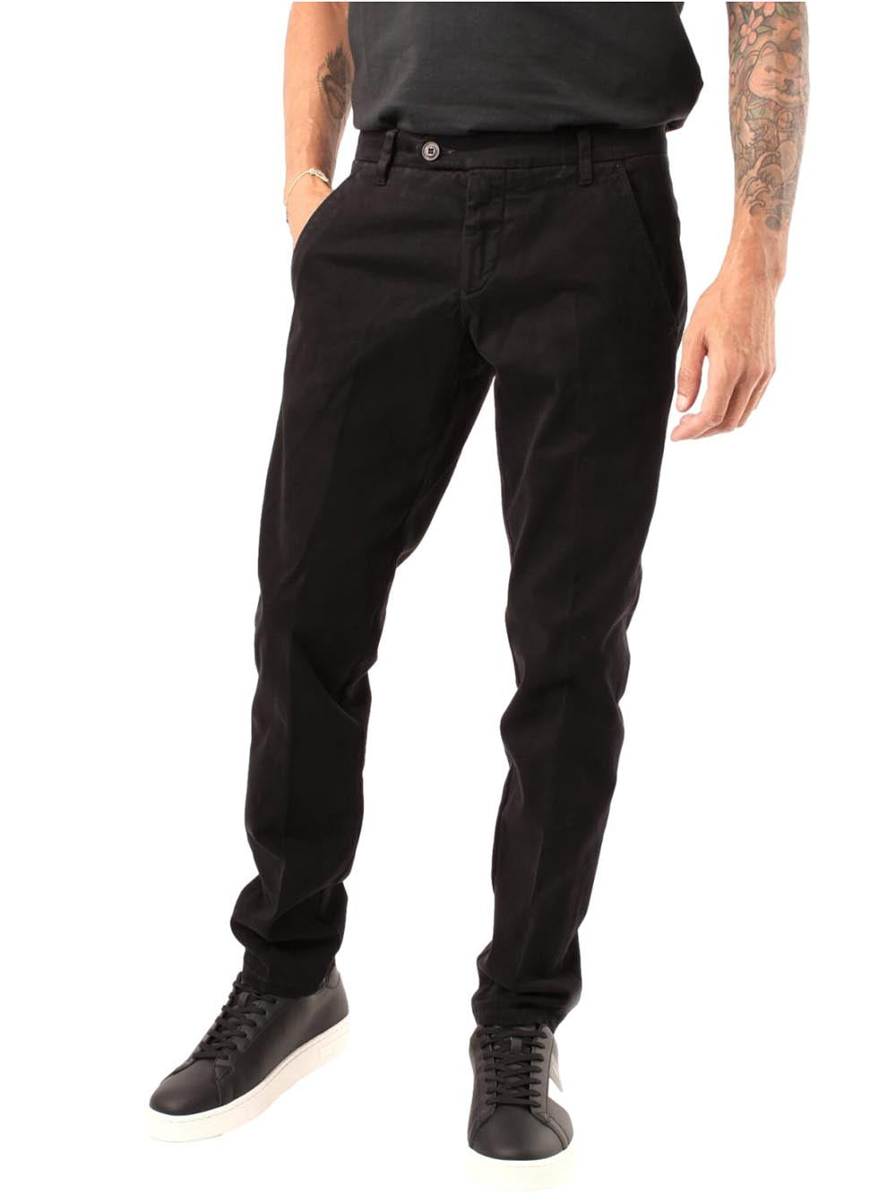 Roy Roger's Pantalone Uomo New Rolf Man Rru013 C870 Nero