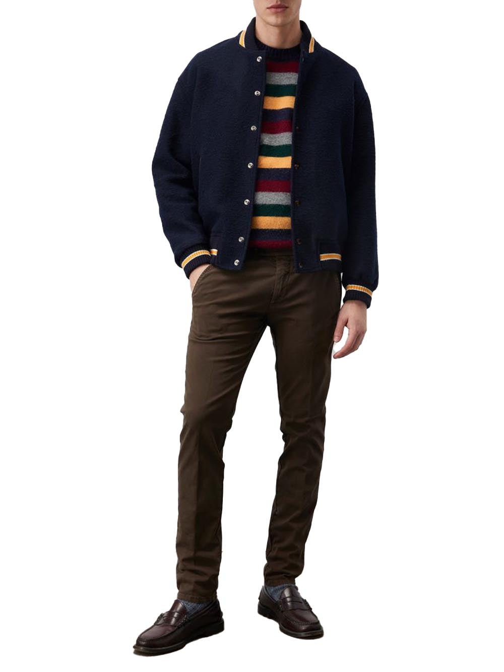 Roy Roger's Pantalone Uomo New Rolf Man Rru013 C870 Verde oliva