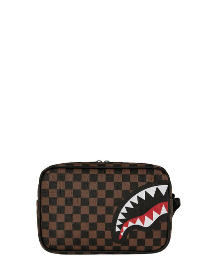 check 2 emboss toiletry bag Sprayground Borsello Unisex 910b8238nsz Marrone