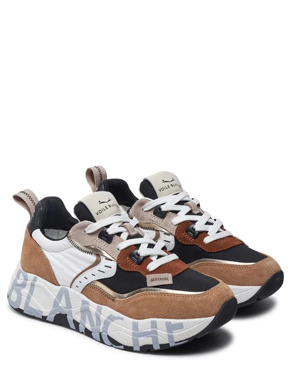 VOILE BLANCHE Sneaker Donna 2017475-05 Beige nero