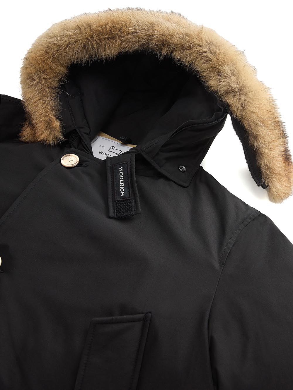 ARCTIC DETACHABLE FUR PARKA Woolrich Giubbino Uomo Cfwoou0482mhut0001 Nero