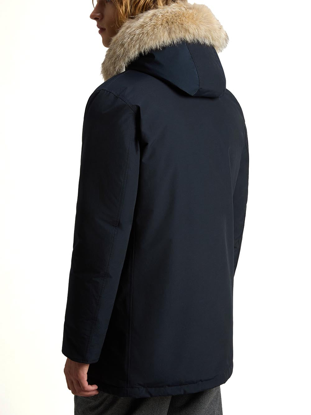 ARCTIC DETACHABLE FUR PARKA Woolrich Giubbino Uomo Cfwoou0482mhut0001 Blu