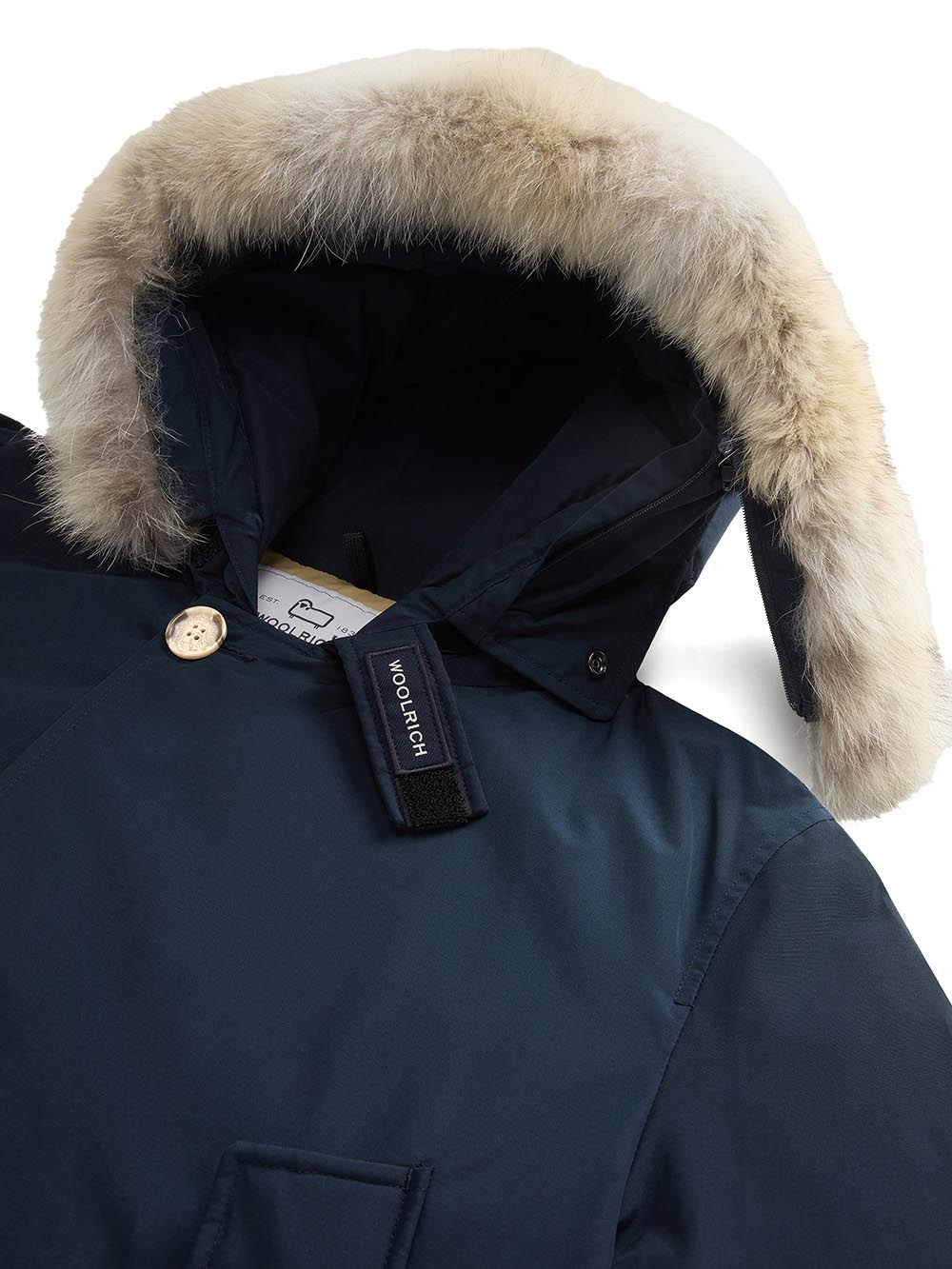 ARCTIC DETACHABLE FUR PARKA Woolrich Giubbino Uomo Cfwoou0482mhut0001 Blu