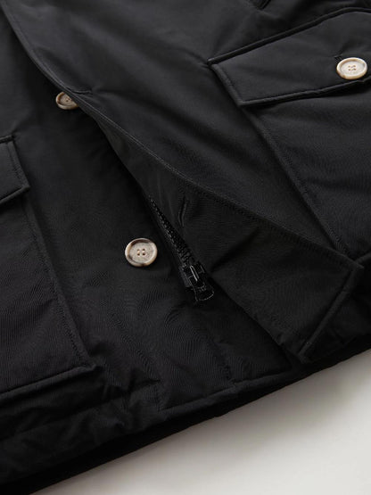 ARCTIC DETACHABLE FUR ANORAK Woolrich Giubbino Uomo Cfwoou0484mrut0001 Nero