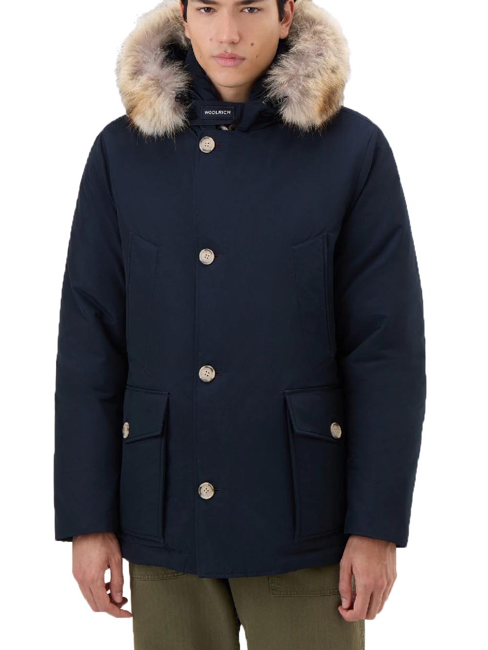 ARCTIC DETACHABLE FUR ANORAK Woolrich Giubbino Uomo Cfwoou0484mrut0001 Blu
