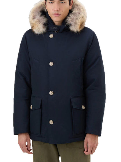 ARCTIC DETACHABLE FUR ANORAK Woolrich Giubbino Uomo Cfwoou0484mrut0001 Blu