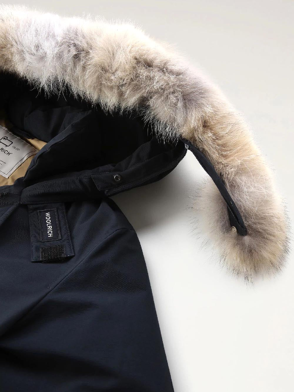 ARCTIC DETACHABLE FUR ANORAK Woolrich Giubbino Uomo Cfwoou0484mrut0001 Blu