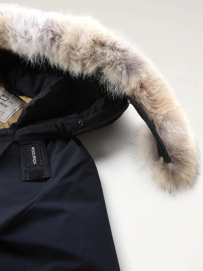 ARCTIC DETACHABLE FUR ANORAK Woolrich Giubbino Uomo Cfwoou0484mrut0001 Blu