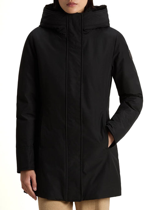 BOULDER FAUX FUR PARKA Woolrich Giubbino Donna Cfwwou0724frut0001 Nero