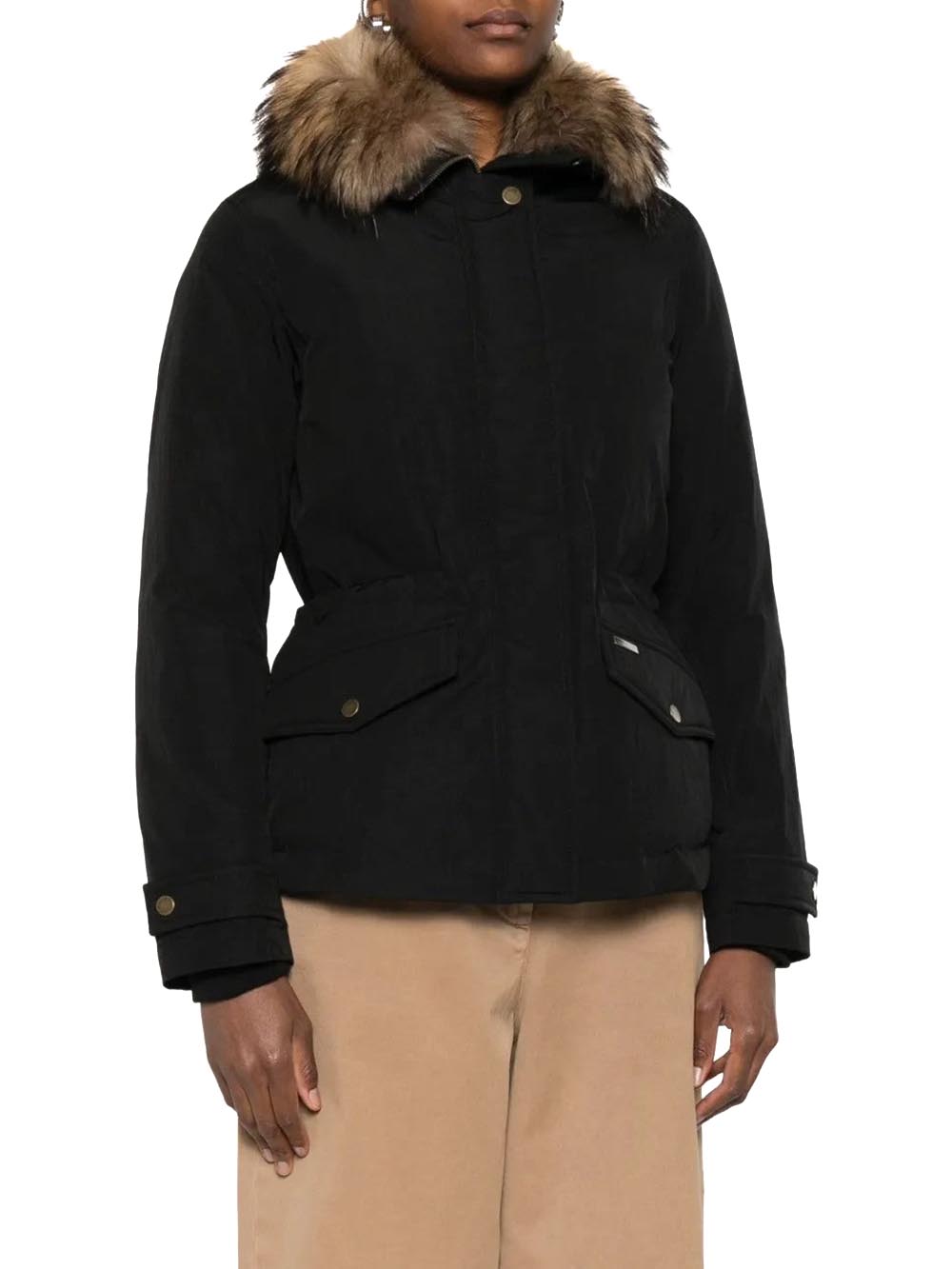 GRACE FUR JACKET Woolrich Giubbino Donna Cfwwou2043frut5092 Nero