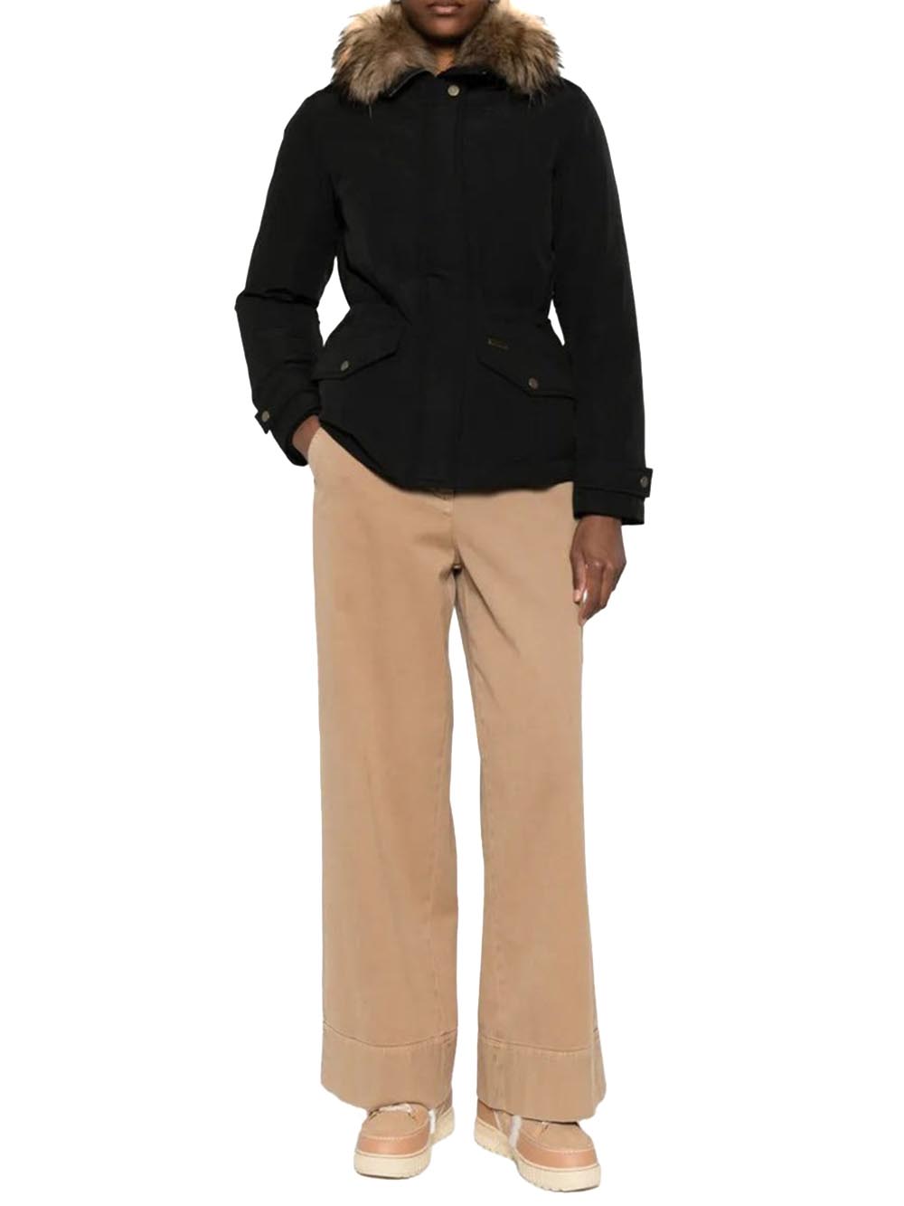 GRACE FUR JACKET Woolrich Giubbino Donna Cfwwou2043frut5092 Nero